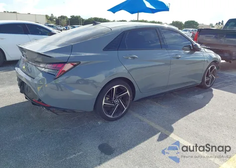 2022 Hyundai Elantra N Line из США, поврежденный, VIN KMHLR4AF5NU247023